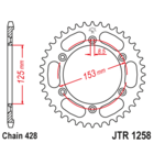 Звезда задняя (ведомая),(сталь) JT 1258.54
