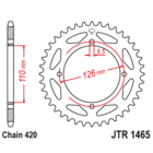 Звезда задняя (ведомая),(сталь) JT 1465.47