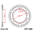 Звезда задняя (ведомая),(сталь) JT 1490.42
