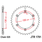 Звезда задняя (ведомая),(сталь) JT 1791.42