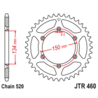 Звезда задняя (ведомая),(сталь) JT 460.46