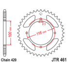 Звезда задняя (ведомая),(сталь) JT 461.49
