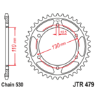 Звезда задняя (ведомая),(сталь) JT 479.38