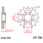 Звезда ведущая , с демпфером, JT 709.16RB