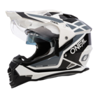 Шлем кроссовый со стеклом O'NEAL Sierra R V24 белый, глянец