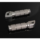 Подножки задние  Yamaha CRAZY IRON серебристые тип 3