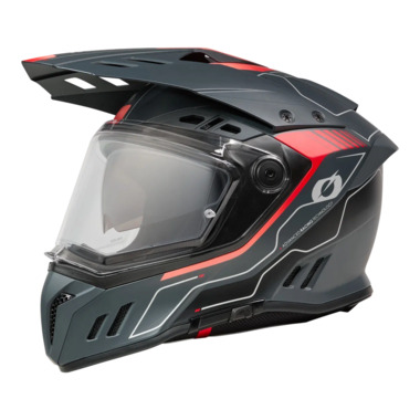Шлем кроссовый со стеклом ONEAL Sierra Echo RS red, глянец