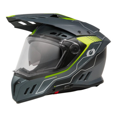 Шлем кроссовый со стеклом ONEAL Sierra Echo RS Yellow, глянец