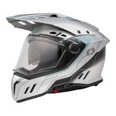 Шлем кроссовый со стеклом ONEAL Sierra Echo RS Blue, глянец