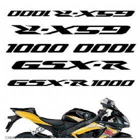 Наклейка на пластик, Suzuki GSXR 1000 (decals_gsxr1000)