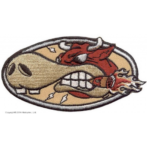 Нашивки Speedy bull Скоростной бык с термоклеем