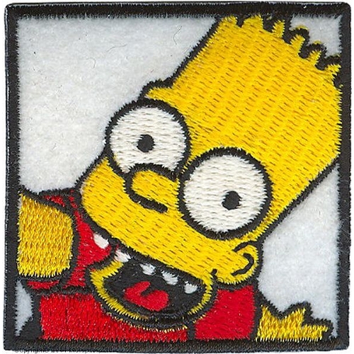 Нашивки  Bart Simpson с термоклеем.