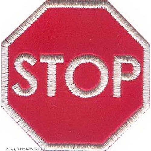Нашивки  STOP - СТОП (световозвращающая) с термоклеем.
