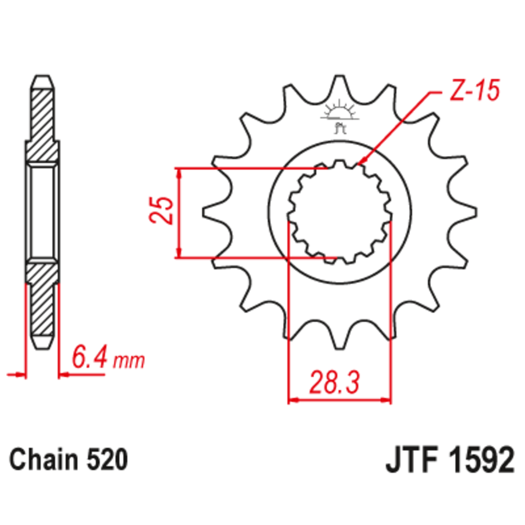JT Звезда ведущая , JT 1592.14