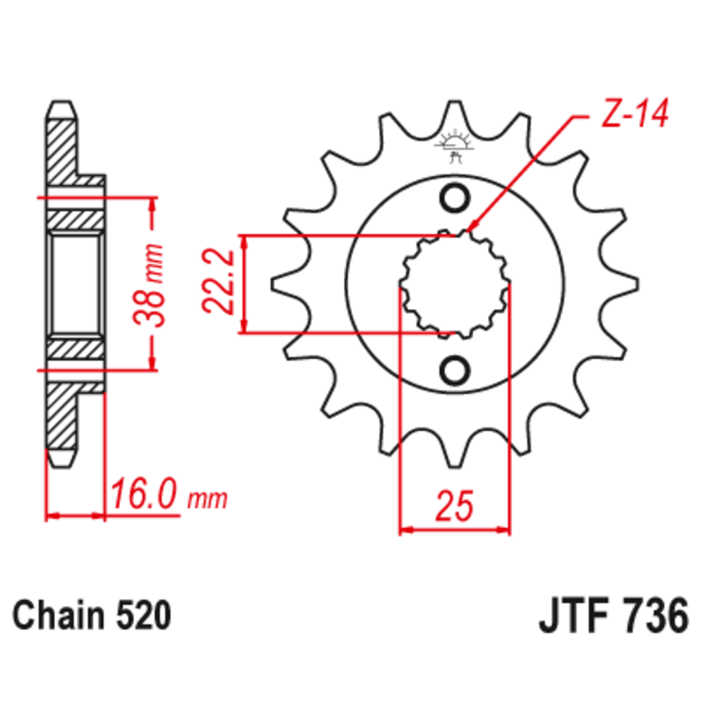 JT Звезда ведущая , JT 736.15