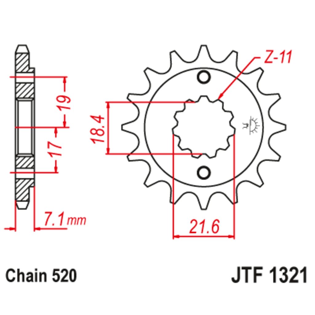 JT Звезда ведущая , JT 1321.12