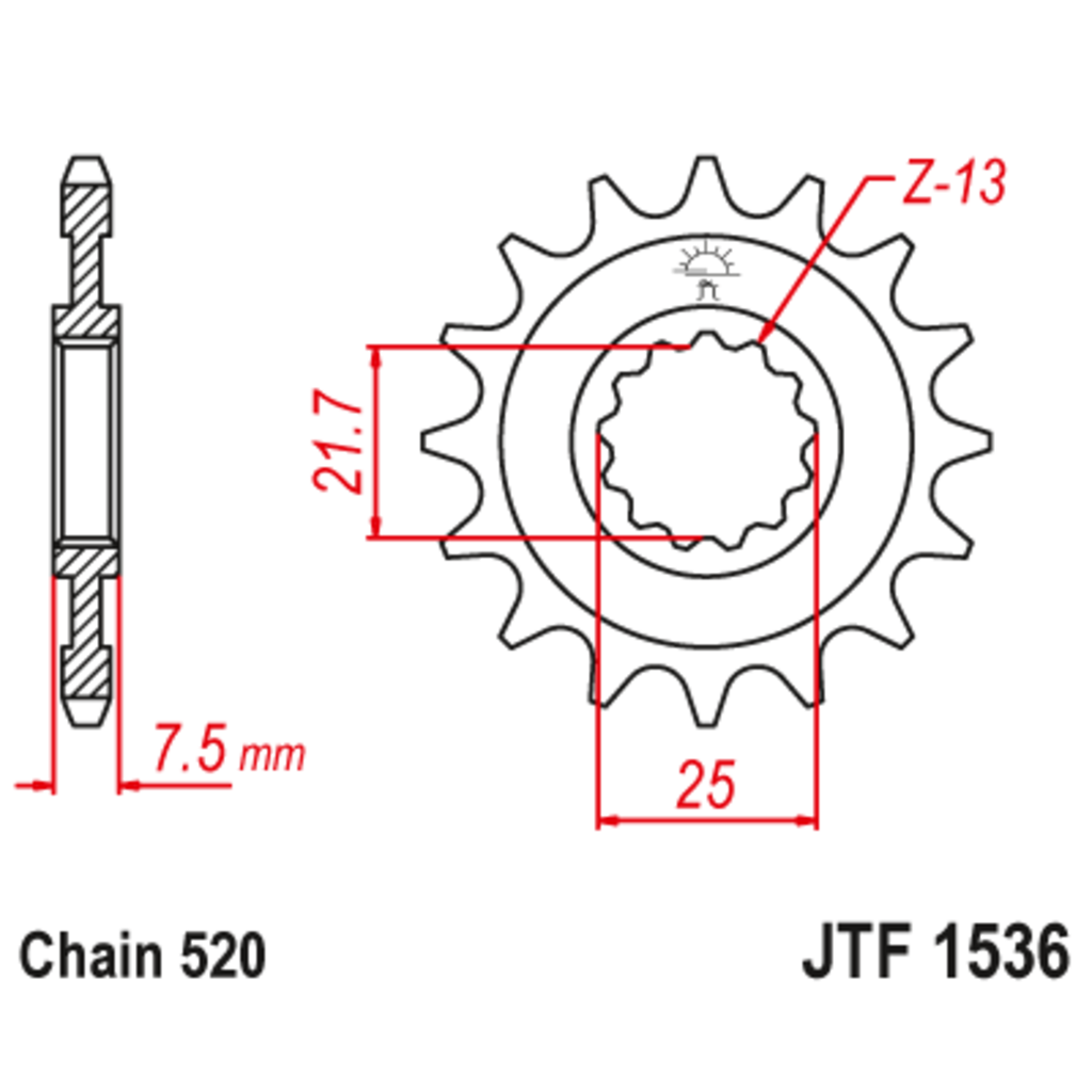 JT Звезда ведущая , JT 1536.16