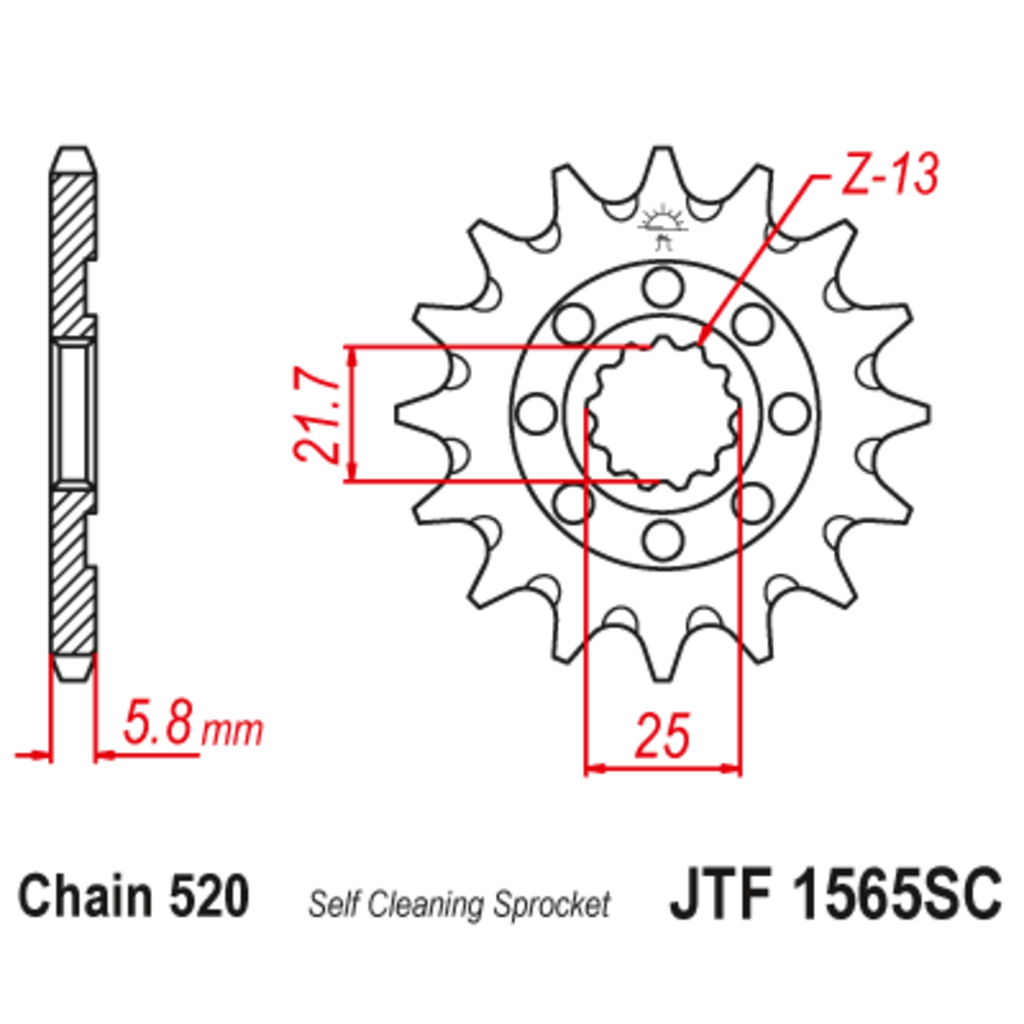 JT Звезда ведущая , JT 1565.13SC