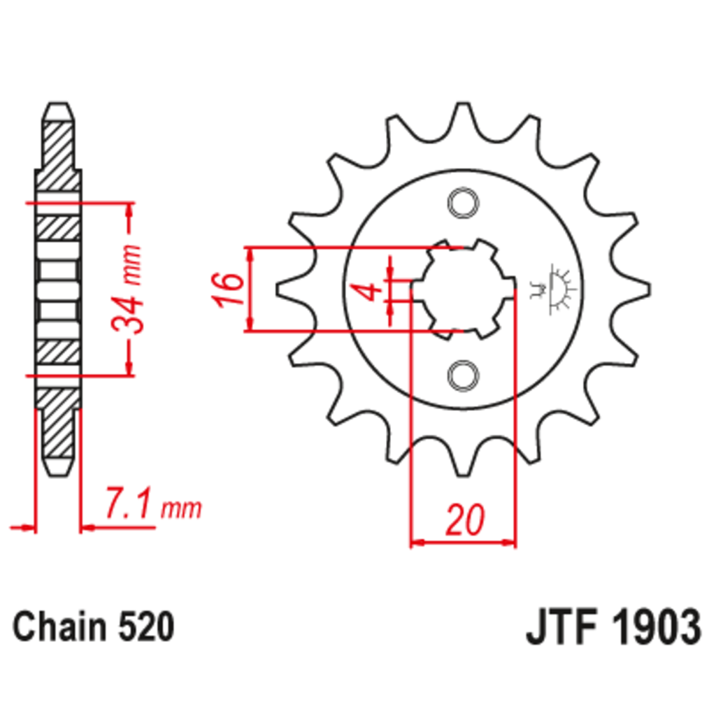 JT Звезда ведущая , JT 1903.14