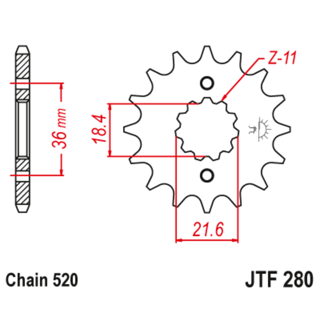 JT Звезда ведущая , JT 280.13