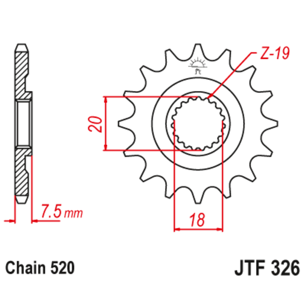 JT Звезда ведущая , JT 326.12