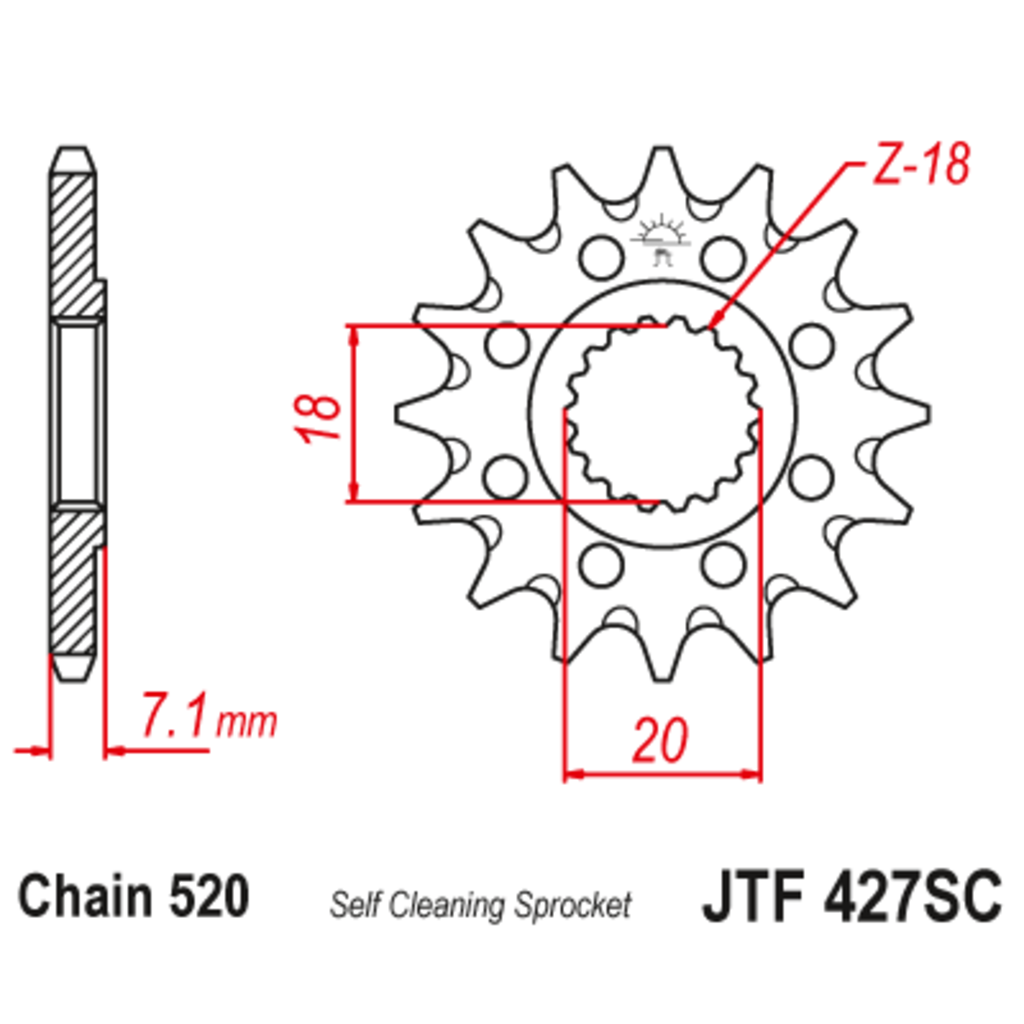 JT Звезда ведущая , JT 427.12SC