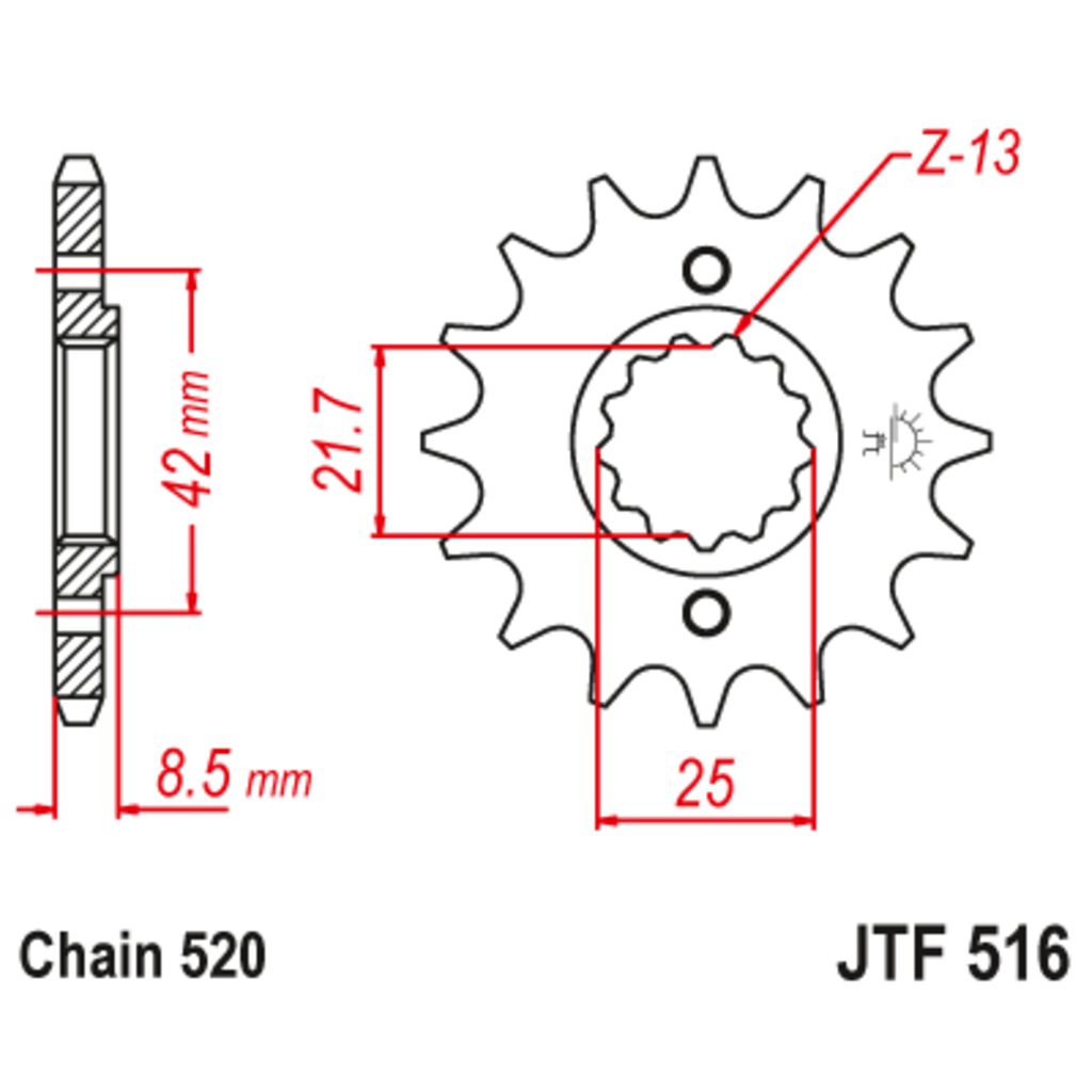 JT Звезда ведущая , JT 516.13