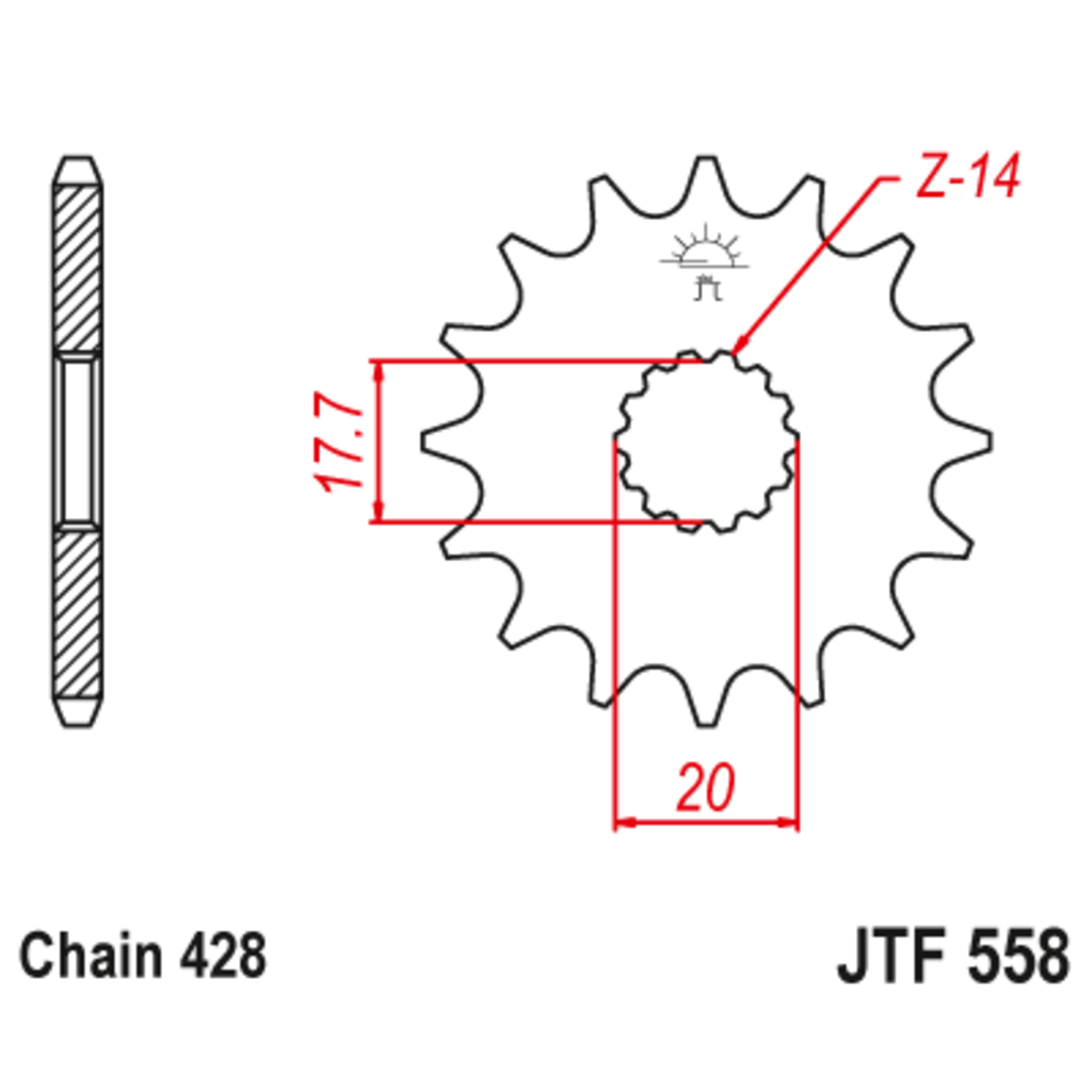 JT Звезда ведущая , JT 558.13