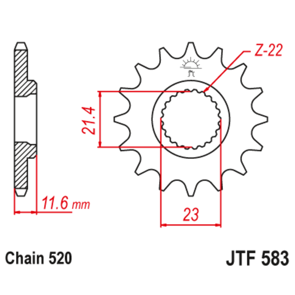 JT Звезда ведущая , JT 583.14