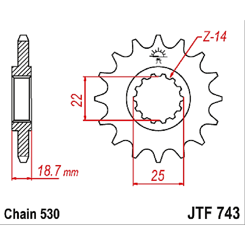 JT Звезда ведущая , JT 743.15