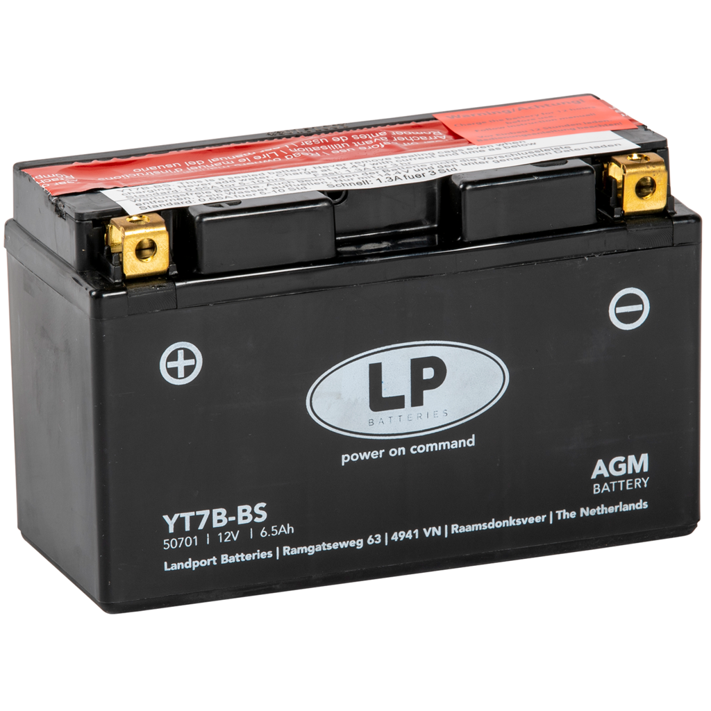 LANDPORT Аккумулятор Landport YT7B-BS, 12V, AGM
