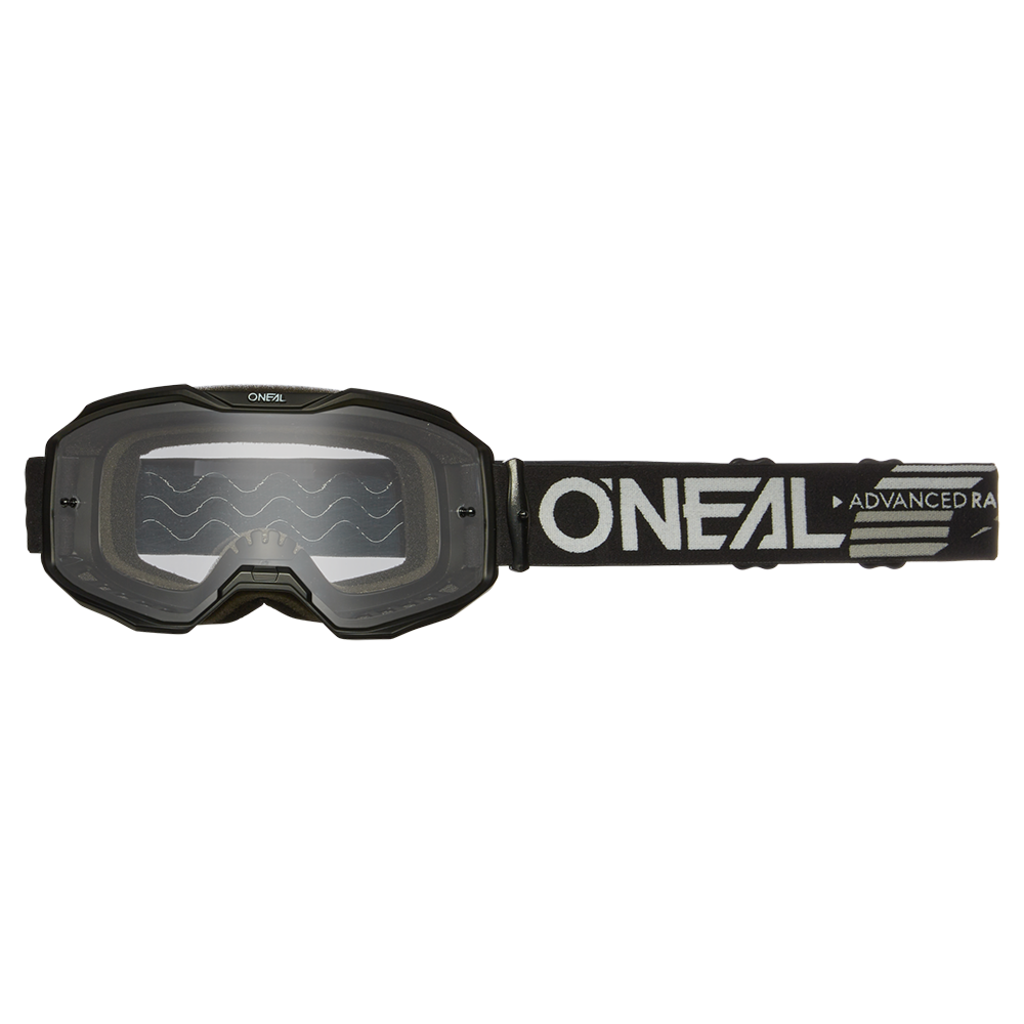 ONEAL Маска кроссовая ONEAL B-10 Solid V.24, черный, прозрачные линзы