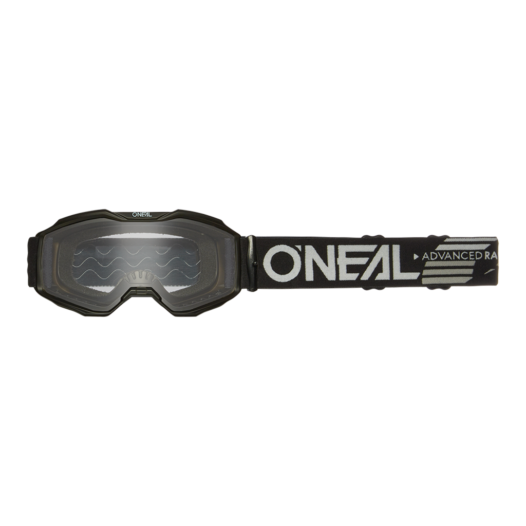 ONEAL Маска кроссовая ONEAL B-10 Solid V.24, детская, черный, прозрачные линзы