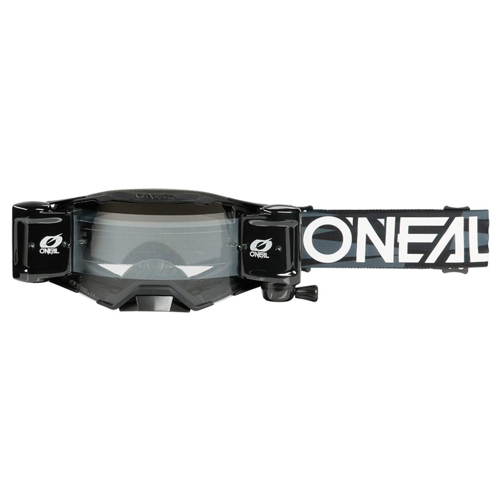 ONEAL Маска кроссовая ONEAL B-33 Roll off Ictus, черный, прозрачные линзы