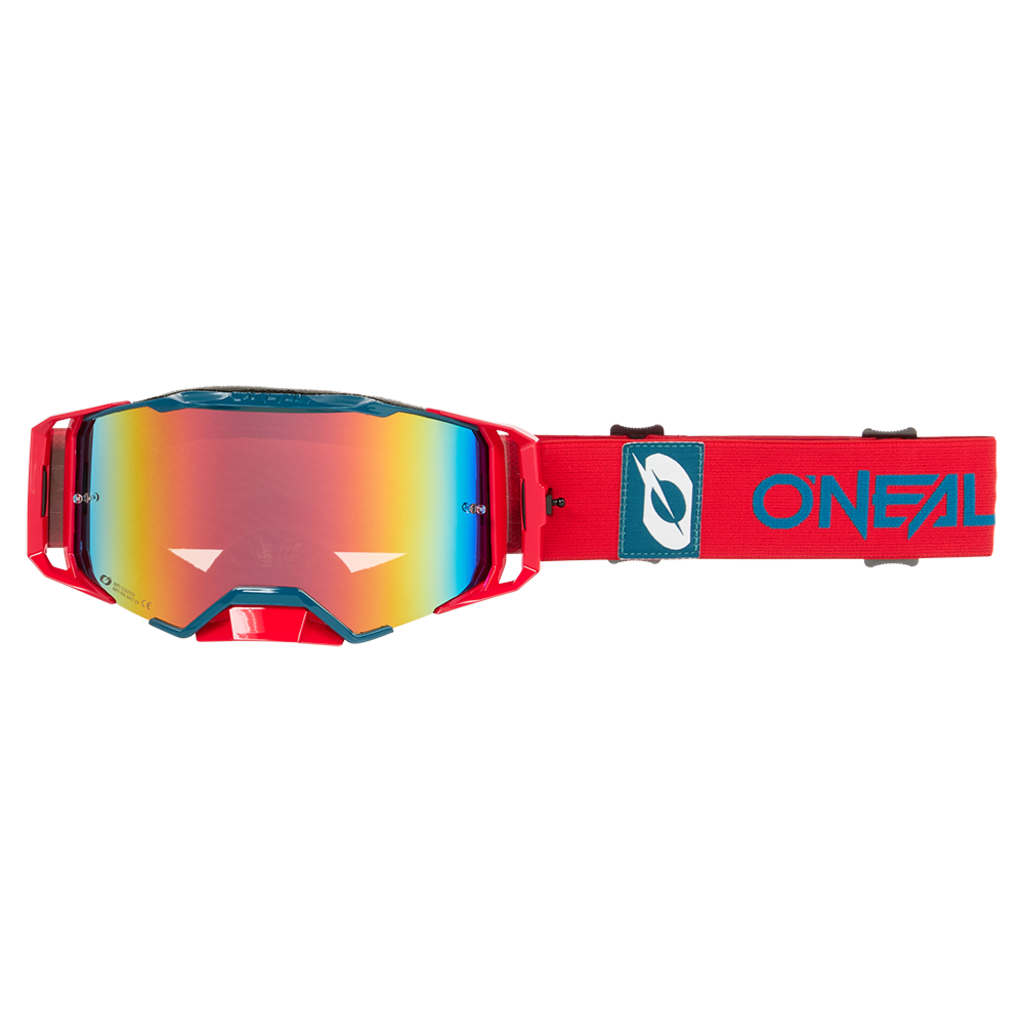 ONEAL Маска кроссовая ONEAL B-33 Bold, красный, иридиевые линзы