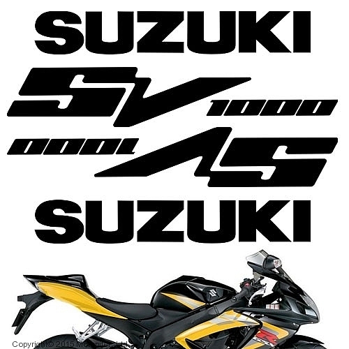 CRAZY IRON Наклейка на пластик, Suzuki-SV1000 (decals_sv1000)