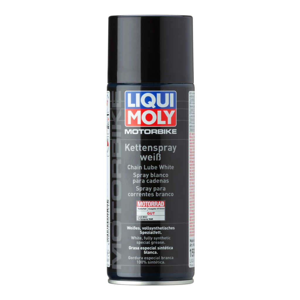 LIQUIMOLY Смазка цепи LiquiMoly Racing Kettenspray weiss 0,4л белая