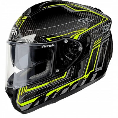 Шлем интеграл Airoh St 701, глянец (черный/желтый, S)