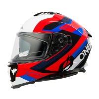 Шлем интеграл O'NEAL Challenger EXO red/blue V.25, глянец, красный/синий, M, отломан рычаг 
