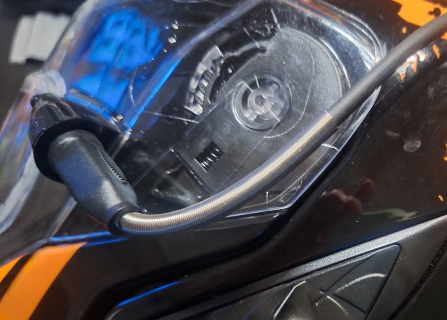 провод стекла снегоходного шлема с электроподогревом