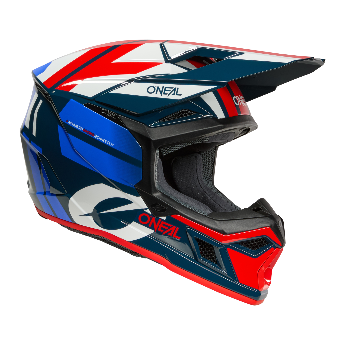 Шлем кроссовый O'NEAL 3Series Ride V.25 (синий/белый, S)