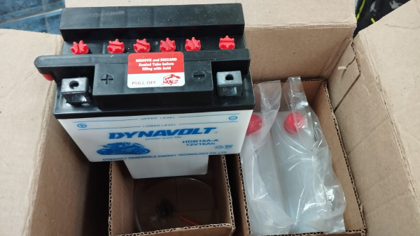 Аккумулятор Dynavolt HDB16A-A, 12V, DRY испорчена упаковка