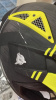 Шлем кроссовый Airoh AVIATOR ACE, чёрный жёлтый матовый, размер L,царапины