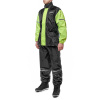 Дождевик раздельный (куртка + штаны), MOTEQ WET DOG (черный/желтый, XXS)