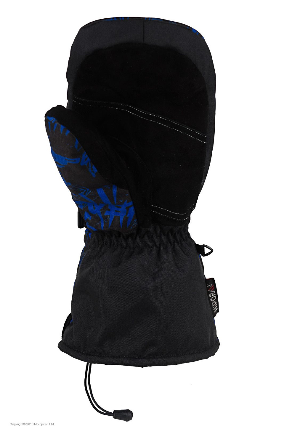 Зимние перчатки/варежки AGVSPORT Tundra, унисекс (черный/синий, XS)