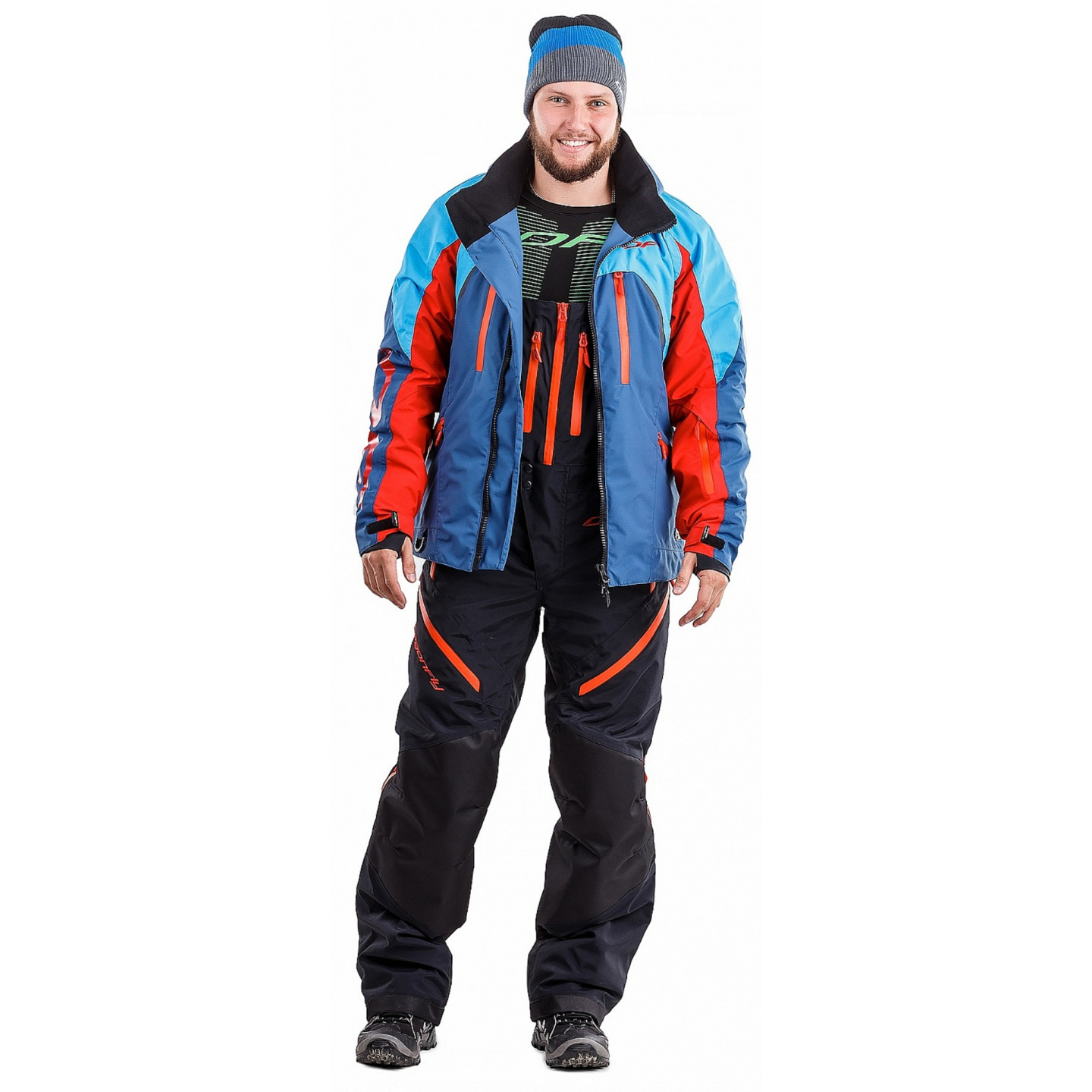 Куртка снегоходная DRAGONFLY Sport, мужской(ие) (Синий/красный, M)