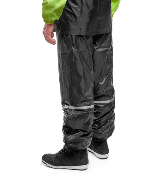 Мотодождевик - штаны, MOTEQ WET DOG, черный/желтый, 4XL