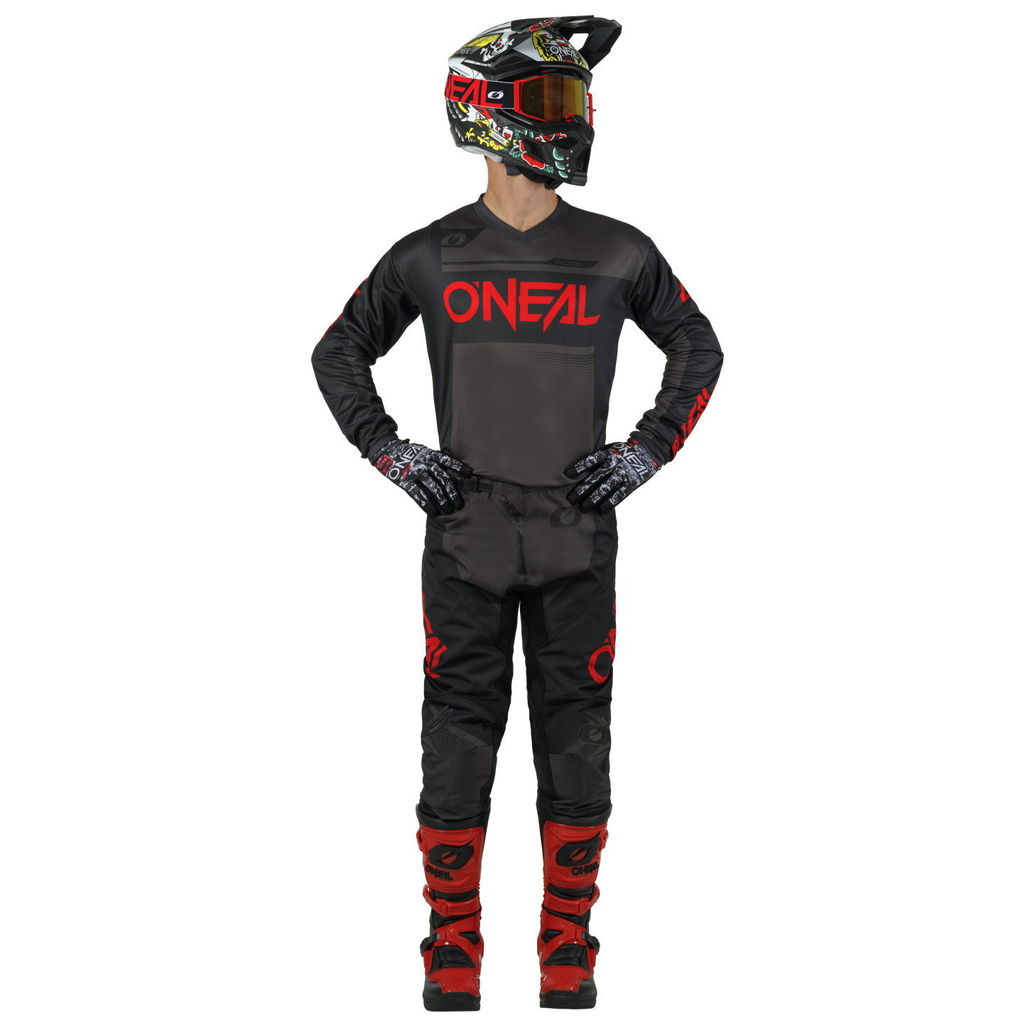 Штаны кросс-эндуро O'NEAL Element Racewear V.25, мужской(ие) (черный/серый, 30/46)