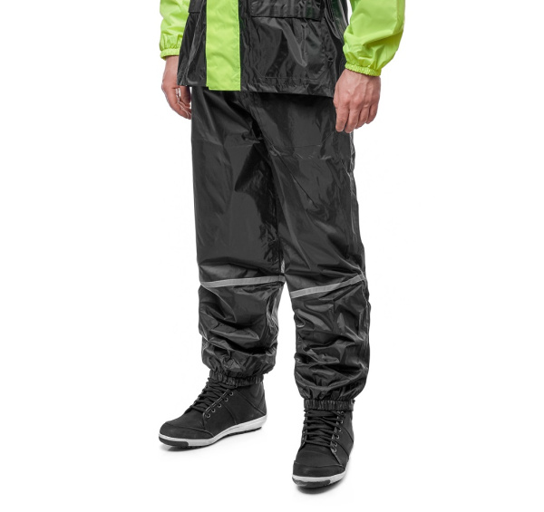 Мотодождевик - штаны, MOTEQ WET DOG, черный/желтый, 4XL