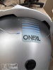 Мотошлем O'NEAL Sierra RS Echo Blue, глянец, XL, отсутствует козырек, трещина сзади на спойлере